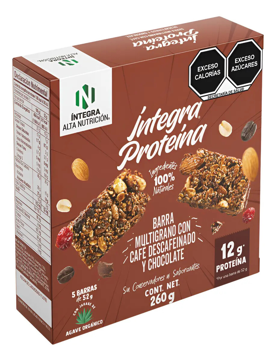 Barra Multigrano con Caf&eacute; Descafeinado y Chocolate