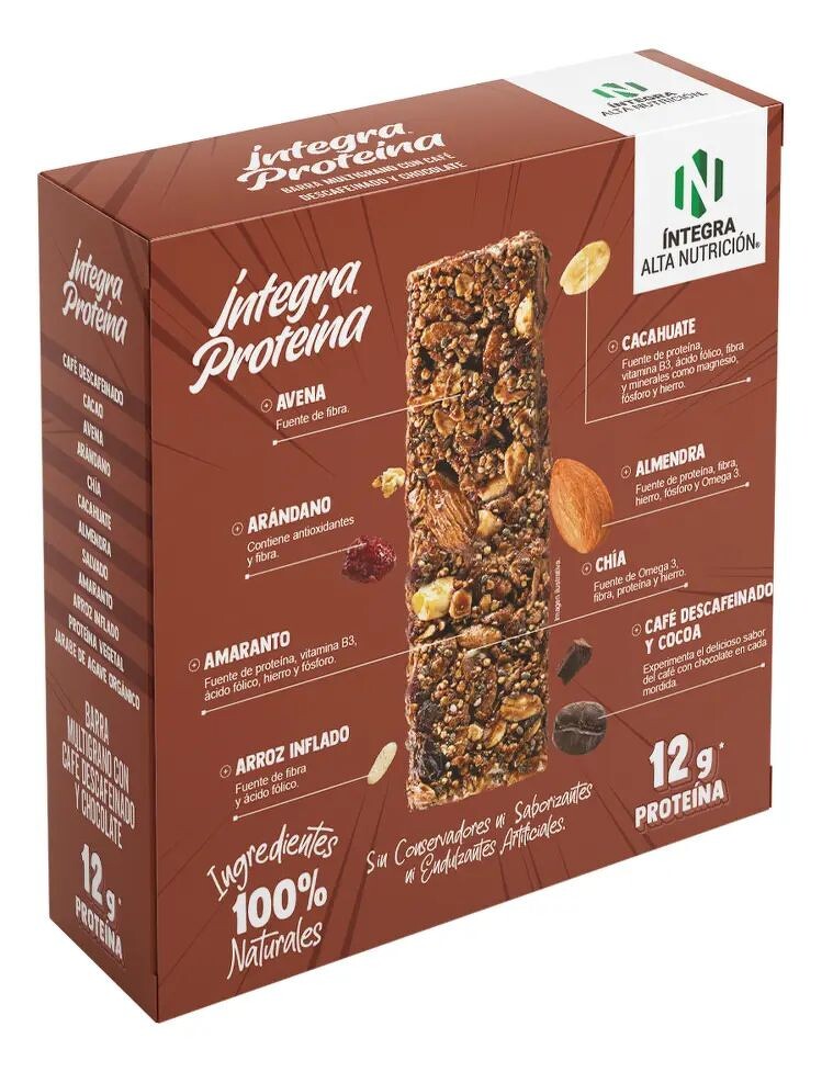 Barra Multigrano con Caf&eacute; Descafeinado y Chocolate