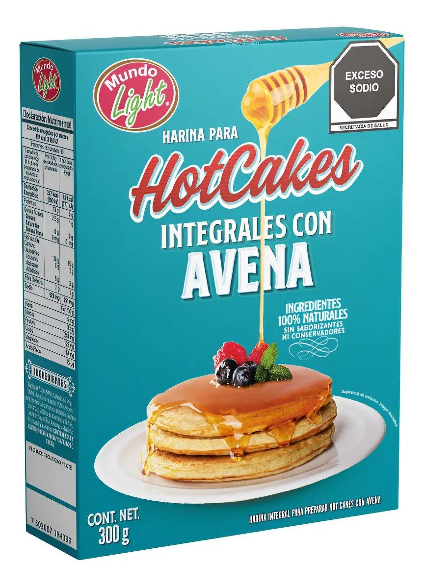 Harina Para Hot Cakes Integrales Con Avena